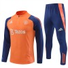 Manchester United Trainings Sweatshirt Quarter-zip 2024-25 Oranje - Heren